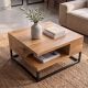 Masute Living - Masuta design industrial vintage Giant 60cm lemn de mango