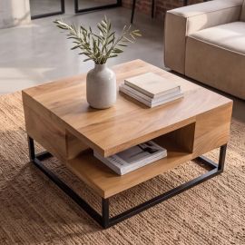 Masute Living - Masuta design industrial vintage Giant 60cm lemn de mango