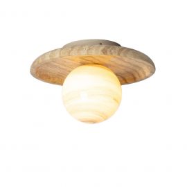Plafoniere - Plafoniera din travertin Tivoli 25cm sand