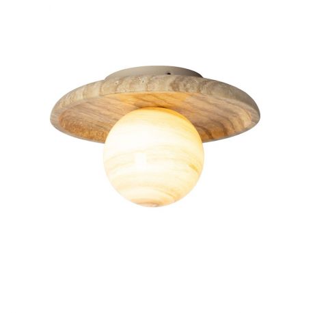 Plafoniere - Plafoniera din travertin Tivoli 25cm sand