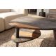 Masute Living - Masuta ORGANIC LIVING 55cm lemn sheesham finisaj gri fumuriu pe doua niveluri