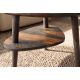 Masute Living - Masuta ORGANIC LIVING 55cm lemn sheesham finisaj gri fumuriu pe doua niveluri