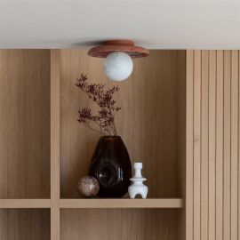 Plafoniere - Plafoniera din travertin Tivoli 25cm terra