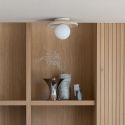 Plafoniera din travertin Tivoli 25cm alb