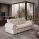Canapele - Canapea mare SIXTH SENSE 210cm cu 3 locuri, material boucle bej