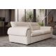Canapele - Canapea mare SIXTH SENSE 210cm cu 3 locuri, material boucle bej