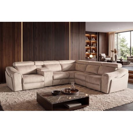 Coltare - Coltar cu functie de relaxare si spatiu de depozitare PRIME 300cm, catifea bej