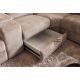 Coltare - Coltar cu functie de relaxare si spatiu de depozitare PRIME 300cm, catifea bej