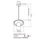 Pendule, Lustre suspendate - Lustra suspendata din travertin Tivoli 25cm terra