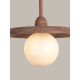 Pendule, Lustre suspendate - Lustra suspendata din travertin Tivoli 25cm terra