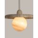 Pendule, Lustre suspendate - Lustra suspendata din travertin Tivoli 25cm sand