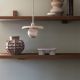 Pendule, Lustre suspendate - Lustra suspendata din travertin Tivoli 25cm sand