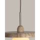 Pendule, Lustre suspendate - Lustra suspendata din travertin Tivoli 25cm sand