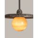 Pendule, Lustre suspendate - Lustra suspendata din marmura Tivoli 25cm maro