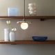Pendule, Lustre suspendate - Lustra suspendata din marmura Tivoli 25cm maro