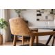 Seturi scaune, HoReCa - Set 2 scaune KENNEDY din lemn de tec cu sezut piele sintetica neagra