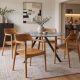 Seturi scaune, HoReCa - Set 2 scaune KENNEDY din lemn de tec