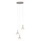 Pendule, Lustre suspendate - Lustra cu 3 pendule din sticla, Murano sand