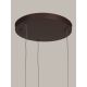 Pendule, Lustre suspendate - Lustra cu 3 pendule din sticla, Murano burgundy