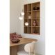 Pendule, Lustre suspendate - Lustra cu 3 pendule din sticla, Murano burgundy