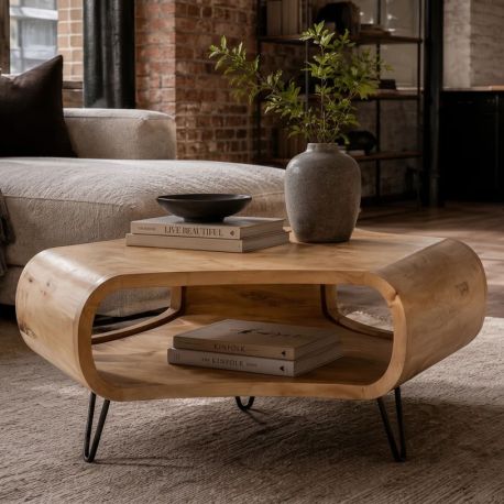 Masute Living - Masuta din lemn de mango ORGANIC LIVING 90cm