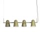 Pendule, Lustre suspendate - Lustra cu montaj vertical sau orizontal Salamanca verde masliniu