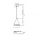 Pendule, Lustre suspendate - Lustra, Pendul din metal finisaj auriu Sofia