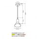 Pendule, Lustre suspendate - Lustra, Pendul din metal finisaj terra Stavanger