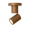 Spot directionabil GU10 minimalist din aluminiu maro Milan
