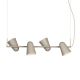 Pendule, Lustre suspendate - Lustra cu montaj vertical sau orizontal Salamanca sand