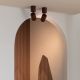 Plafoniere cu spoturi, Spoturi aplicate - Spot directionabil GU10 minimalist din aluminiu burgundy Milan