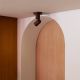 Plafoniere cu spoturi, Spoturi aplicate - Spot directionabil GU10 minimalist din aluminiu burgundy Milan