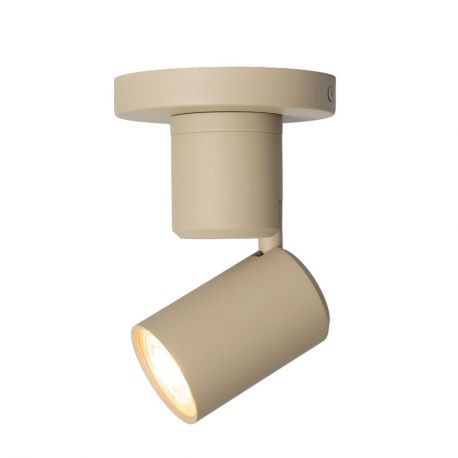 Plafoniere cu spoturi, Spoturi aplicate - Spot directionabil GU10 minimalist din aluminiu sand Milan