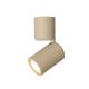 Plafoniere cu spoturi, Spoturi aplicate - Spot directionabil GU10 minimalist din aluminiu sand Milan