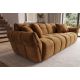 Canapele - Canapea XXL CLOUD 260cm, catifea Vogue galben mustar