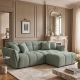 Canapele - Canapea XXL CLOUD 260cm, material boucle verde salvie