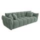 Canapele - Canapea XXL CLOUD 260cm, material boucle verde salvie