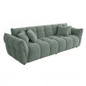 Canapea XXL CLOUD 260cm, material boucle verde salvie