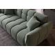 Canapele - Canapea XXL CLOUD 260cm, material boucle verde salvie