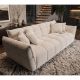 Canapele - Canapea XXL CLOUD 260cm, material boucle bej