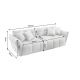 Canapele - Canapea XXL CLOUD 260cm, material boucle gri