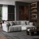 Canapele - Canapea XXL CLOUD 260cm, material boucle gri