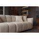 Canapele - Canapea XXL CLOUD 260cm, material boucle champagne greige