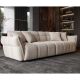 Canapele - Canapea XXL CLOUD 260cm, material boucle champagne greige