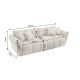 Canapele - Canapea XXL CLOUD 260cm, material boucle champagne greige