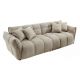 Canapele - Canapea XXL CLOUD 260cm, material boucle champagne greige