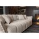 Canapele - Canapea XXL CLOUD 260cm, material boucle champagne greige