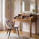 Seturi scaune, HoReCa - Set 2 scaune MAISON CLASSIQUE catifea liliac, model floral
