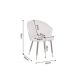 Seturi scaune, HoReCa - Set 2 scaune MAISON CLASSIQUE catifea liliac, model floral