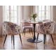 Seturi scaune, HoReCa - Set 2 scaune MAISON CLASSIQUE catifea liliac, model floral
